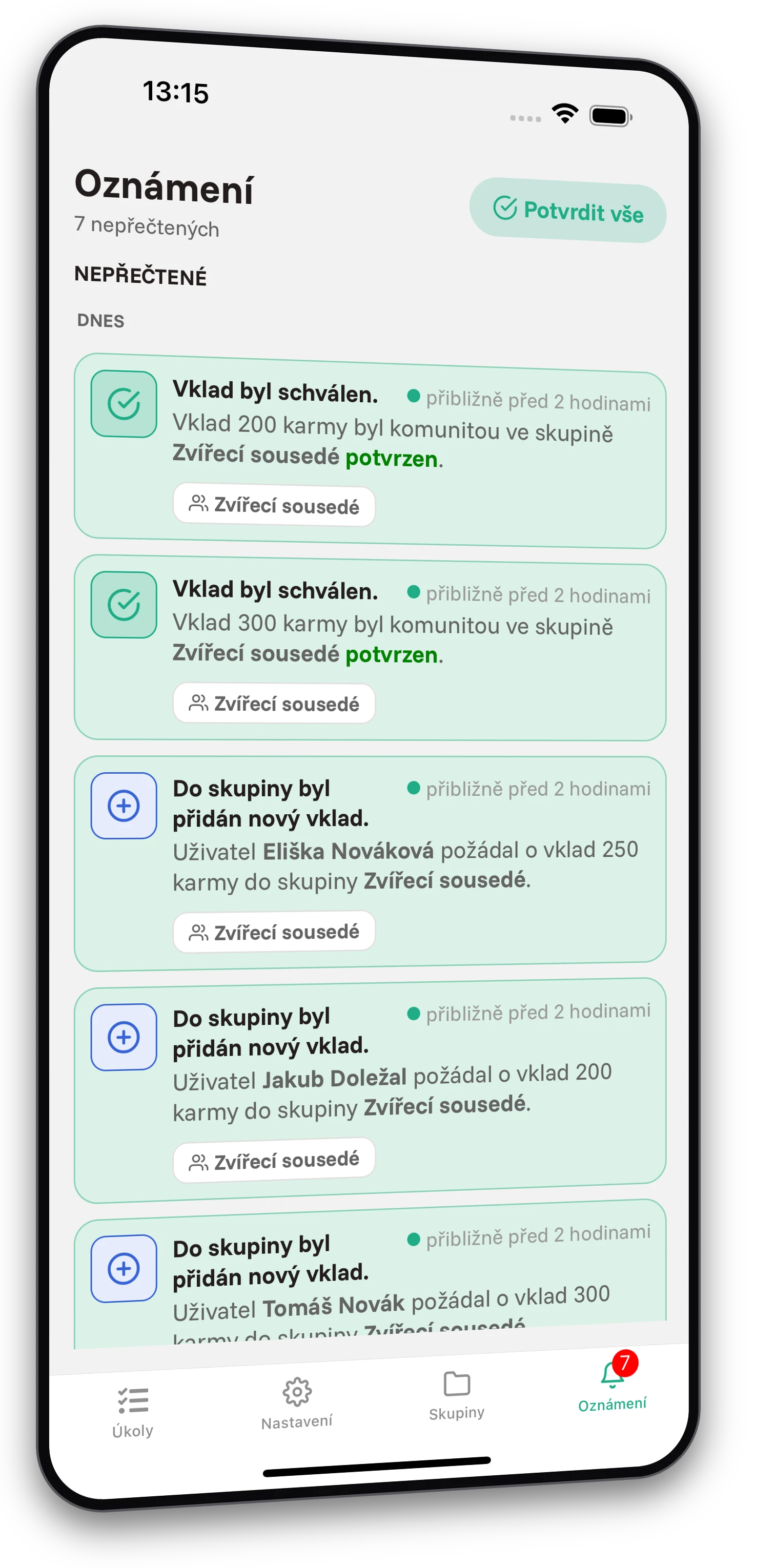 Screenshot z aplikace Jobiro - Mnoho úkolů a zcela zdarma a bez omezení.